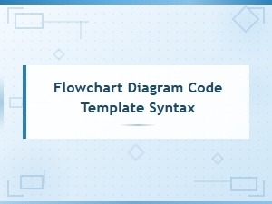 Flowchart Diagram Code Template Syntax