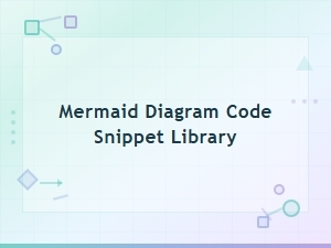 Mermaid Diagram Code Snippet Library for Quick Template Generation